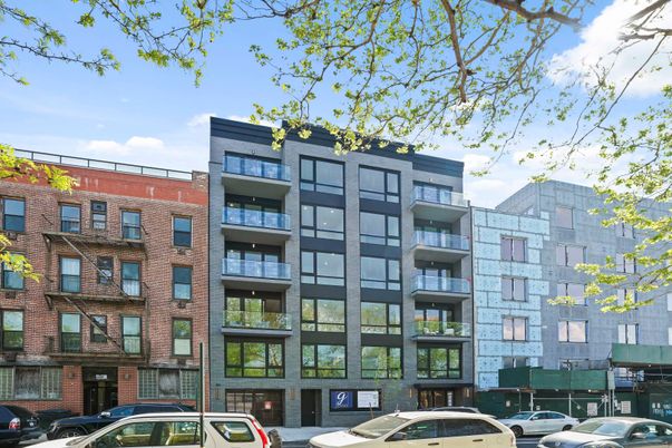 Exterior, Facade, Brick Facade, Condo Building