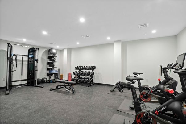 Fitness Equipment, Interior, Recessed Lighting