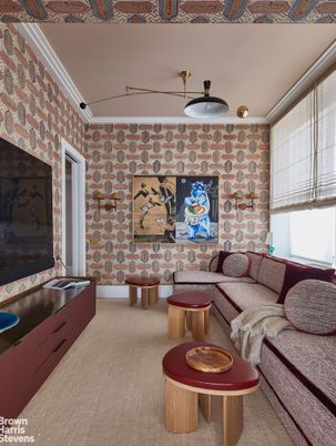 Interior, Living room, Stone Walls