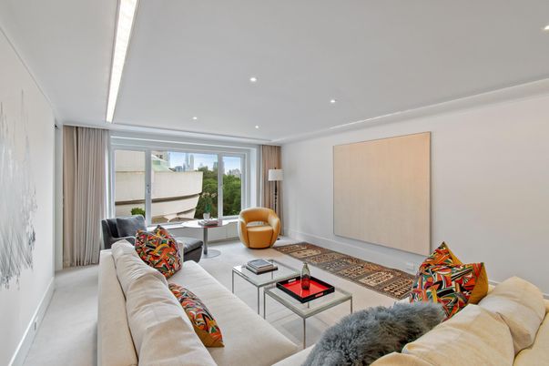 Interior, Living room, Recessed Lighting