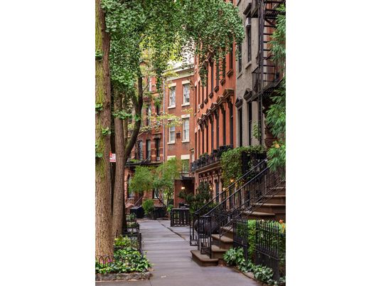 Exterior, Facade, Brick Facade, Brownstone