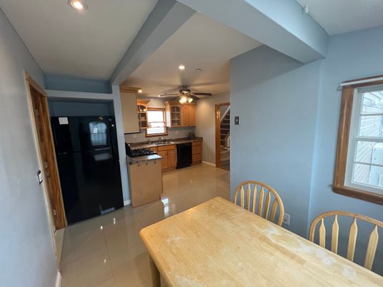 Dining room, Interior, Kitchen, Recessed Lighting