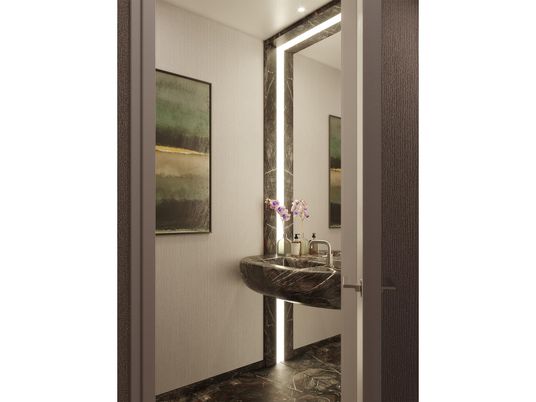 Interior, Marble, Recessed Lighting