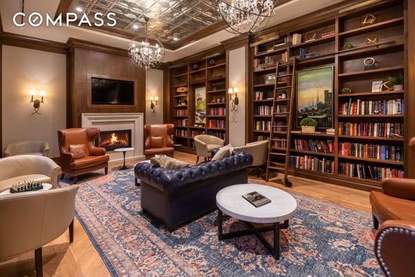 Chandelier, Fireplace, Interior, Living room, Pendant Lights, Wood Texture Flooring, Wooden Walls