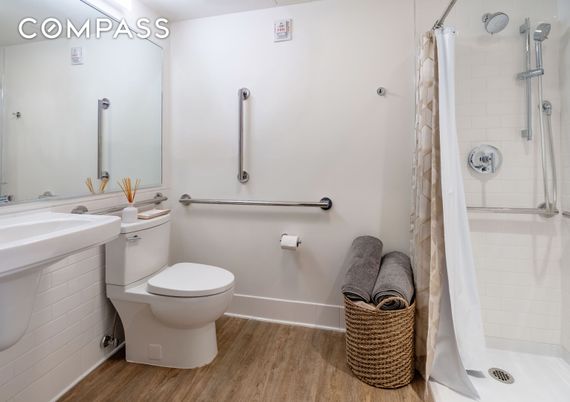 Bathroom, Interior, Wood Texture Flooring