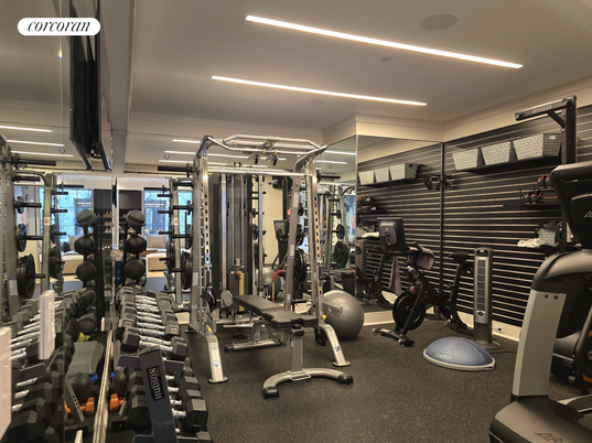 Fitness Equipment, Gym, Interior, Recessed Lighting