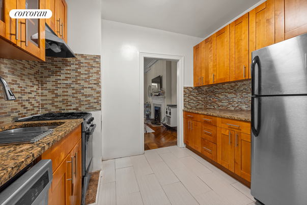 Interior, Kitchen, Wood Texture Flooring