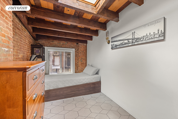Bedroom, Interior, Stone Walls, Wooden Beams