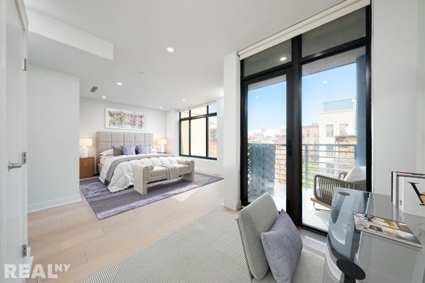Bedroom, Home Office, Interior, Recessed Lighting, Wood Texture Flooring
