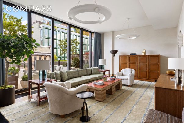 Interior, Living room, Pendant Lights, Wood Texture Flooring