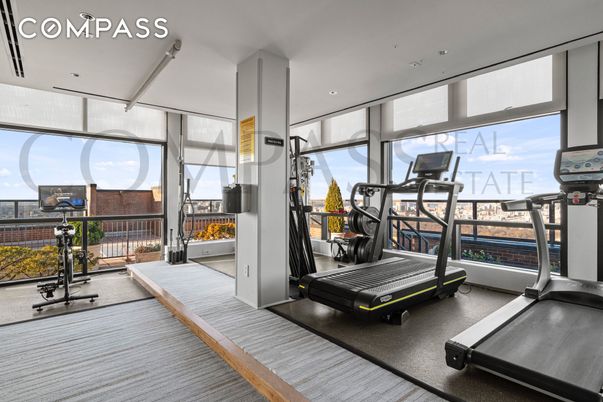 Fitness Equipment, Gym, Interior, Recessed Lighting