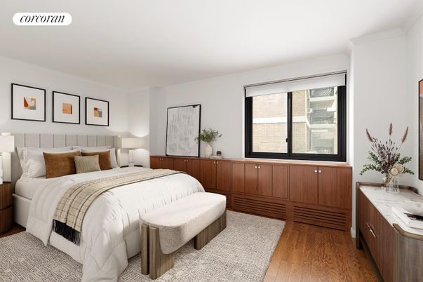 Bedroom, Interior, Wood Texture Flooring