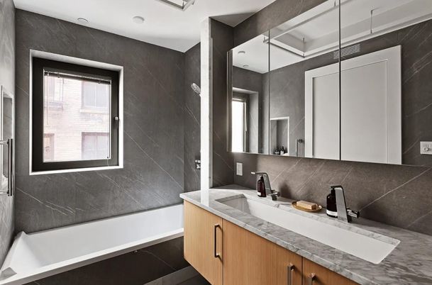 Bathroom, Interior, Marble Walls