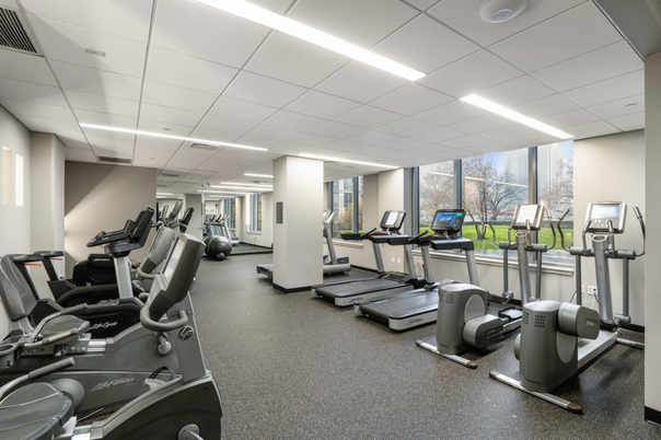 Fitness Equipment, Gym, Interior, Recessed Lighting