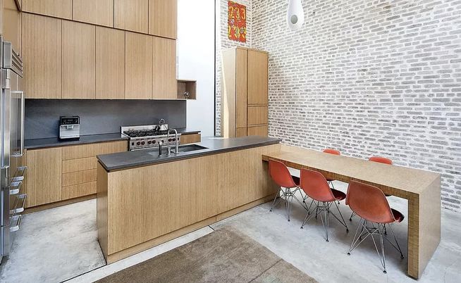 Dining room, Interior, Kitchen