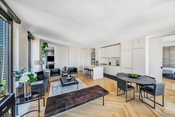 Dining room, Interior, Kitchen, Living room, Wood Texture Flooring