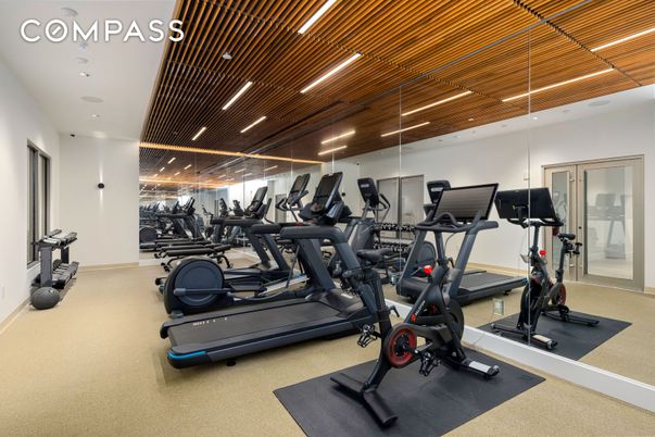 Fitness Equipment, Gym, Interior, Recessed Lighting