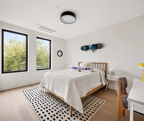 Bedroom, Interior, Wood Texture Flooring
