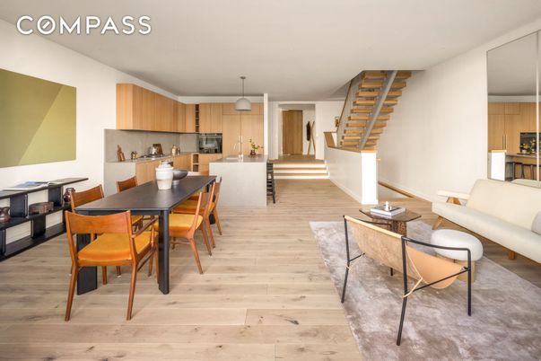 Dining room, Interior, Kitchen, Living room, Wood Texture Flooring