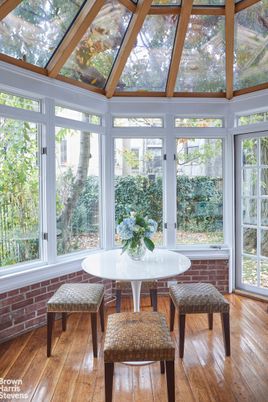 Glass Ceilings, Interior, Sun Room, Wood Texture Flooring