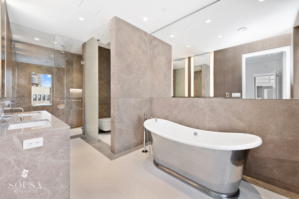 Bathroom, Dual Sink Vanities, Free Standing Baths, Glass Shower, Interior, Recessed Lighting