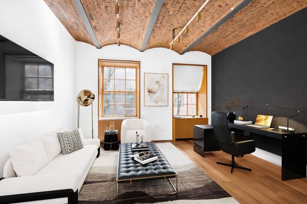 Home Office, Interior, Wooden Ceilings, Wood Texture Flooring
