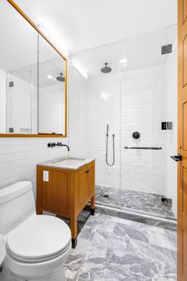 Bathroom, Glass Shower, Interior, Marble