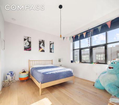 Bedroom, Interior, Pendant Lights, Wood Texture Flooring