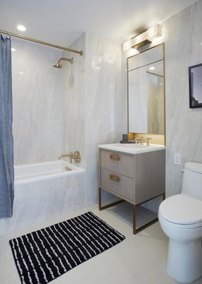 Bathroom, Interior, Recessed Lighting