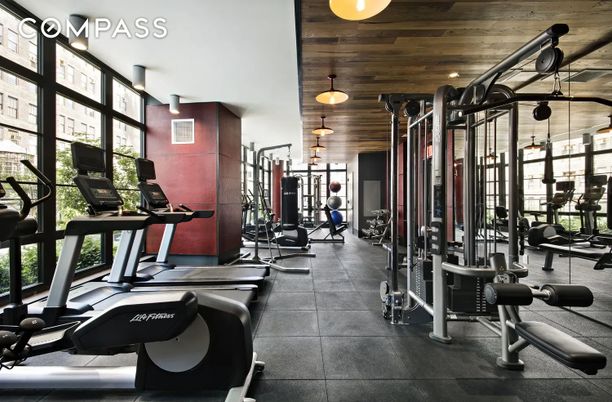 Fitness Equipment, Gym, Interior, Pendant Lights