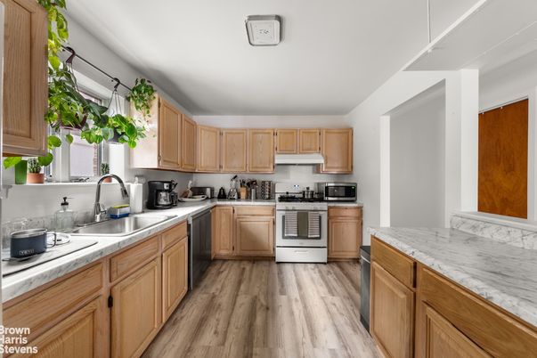 Interior, Kitchen, Wood Texture Flooring