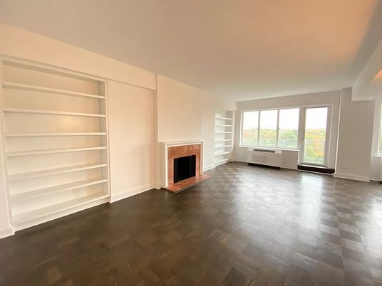 Empty room, Fireplace, Interior, Wood Texture Flooring
