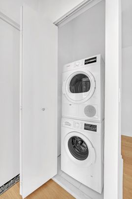 Interior, Utility Closets, Washer, Wood Texture Flooring