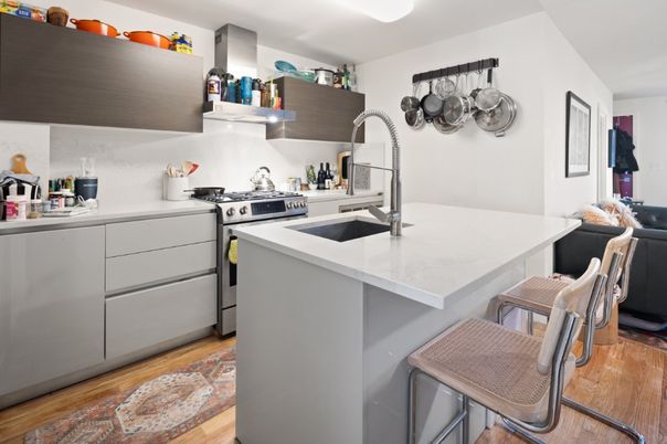 Interior, Kitchen, Wood Texture Flooring