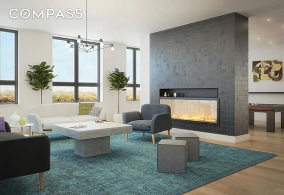 Fireplace, Interior, Living room, Pendant Lights, Recessed Lighting, Wood Texture Flooring