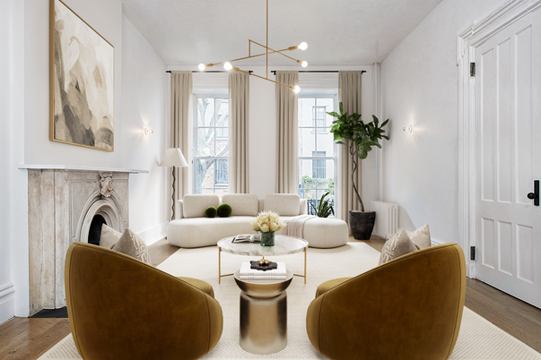Fireplace, Interior, Living room, Pendant Lights, Wood Texture Flooring