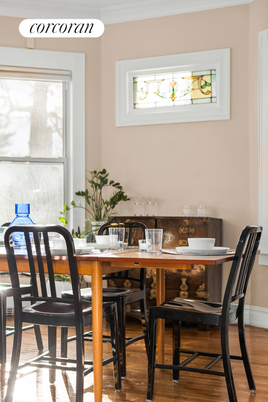Dining room, Interior, Wood Texture Flooring