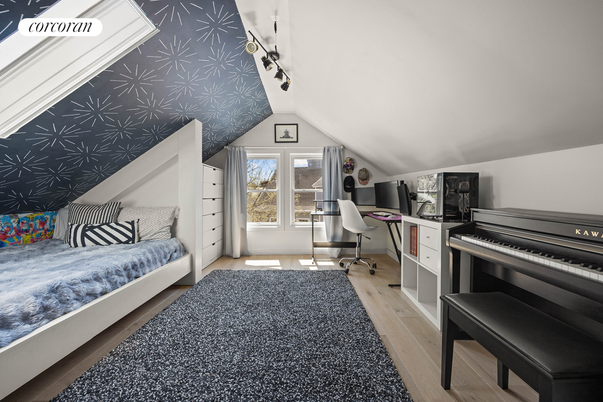 Bedroom, Home Office, Interior, Wood Texture Flooring