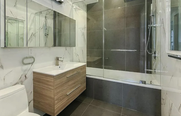 Bathroom, Glass Shower, Interior