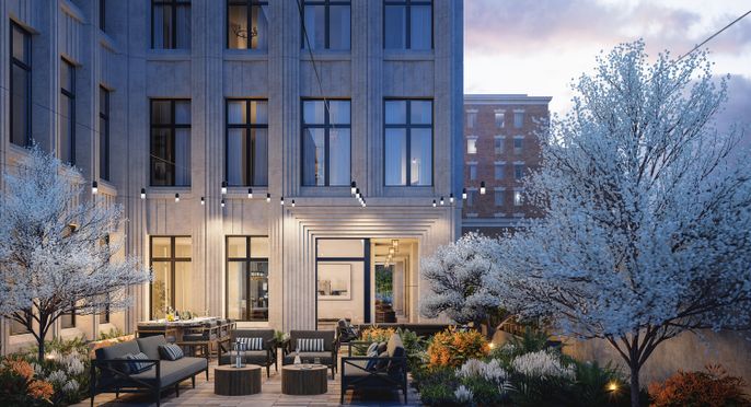Exterior, Facade, Brownstone