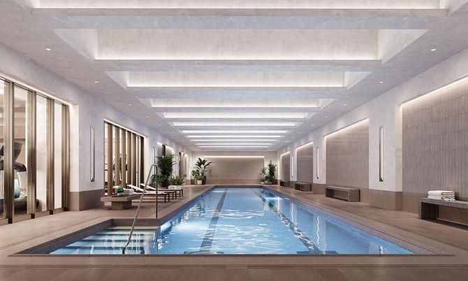 Interior, Pool, Recessed Lighting