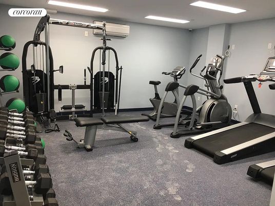 Fitness Equipment, Interior, Recessed Lighting
