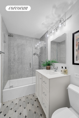 Bathroom, Glass Shower, Interior, Marble Walls