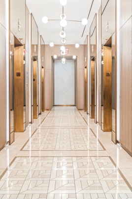 Elevator, Interior, Pendant Lights