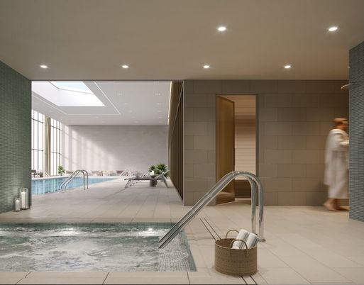 Interior, Pool, Recessed Lighting