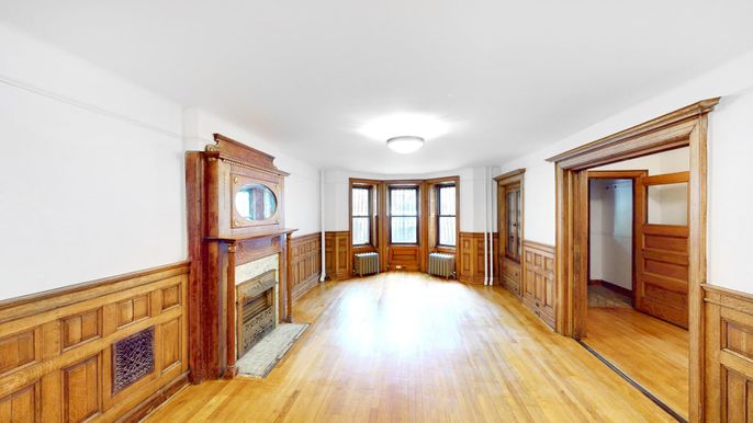 Fireplace, Interior, Wood Texture Flooring