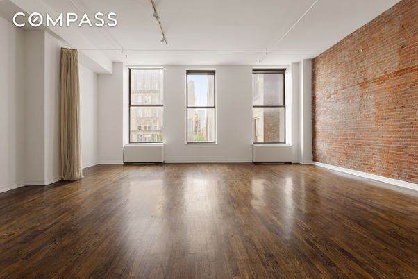 Empty room, Interior, Stone Walls, Wood Texture Flooring