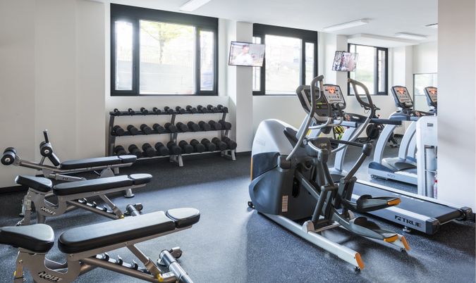 Fitness Equipment, Gym, Interior
