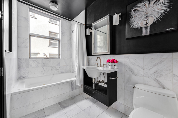 Bathroom, Interior, Marble Walls