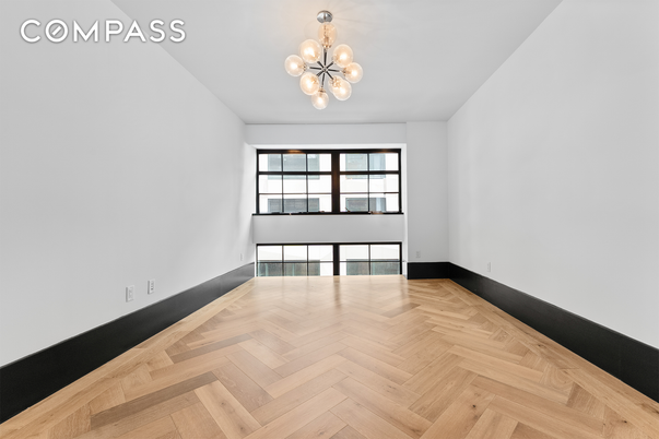 Empty room, Interior, Pendant Lights, Wood Texture Flooring